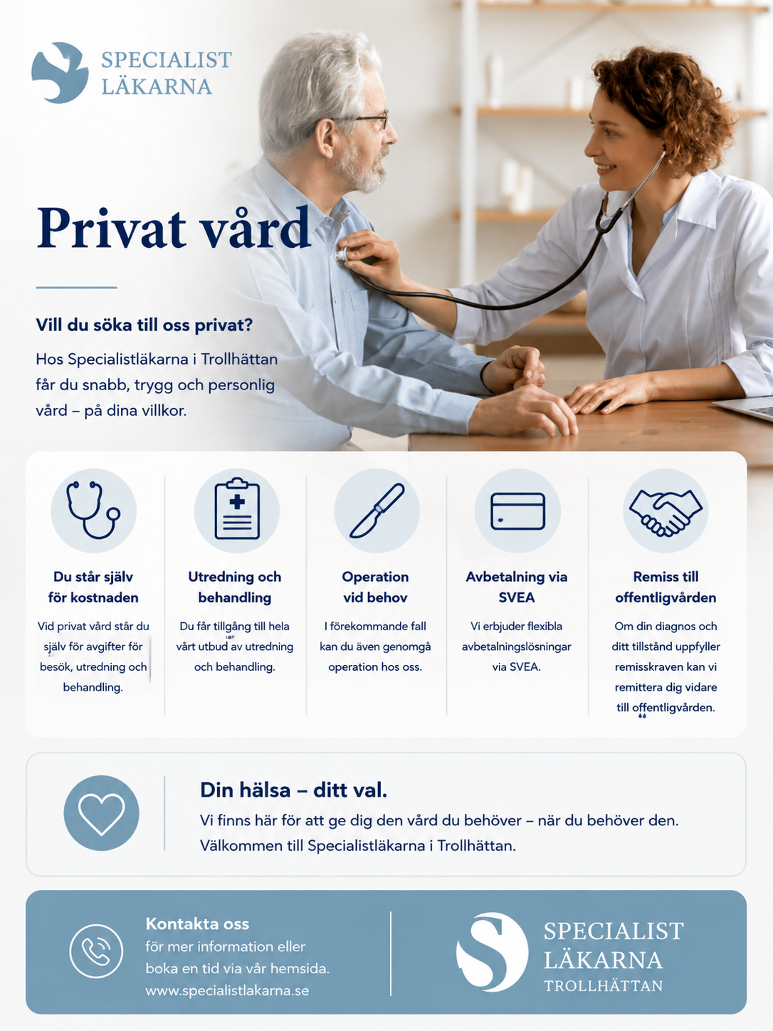 Privat vård hos Specialistläkarna