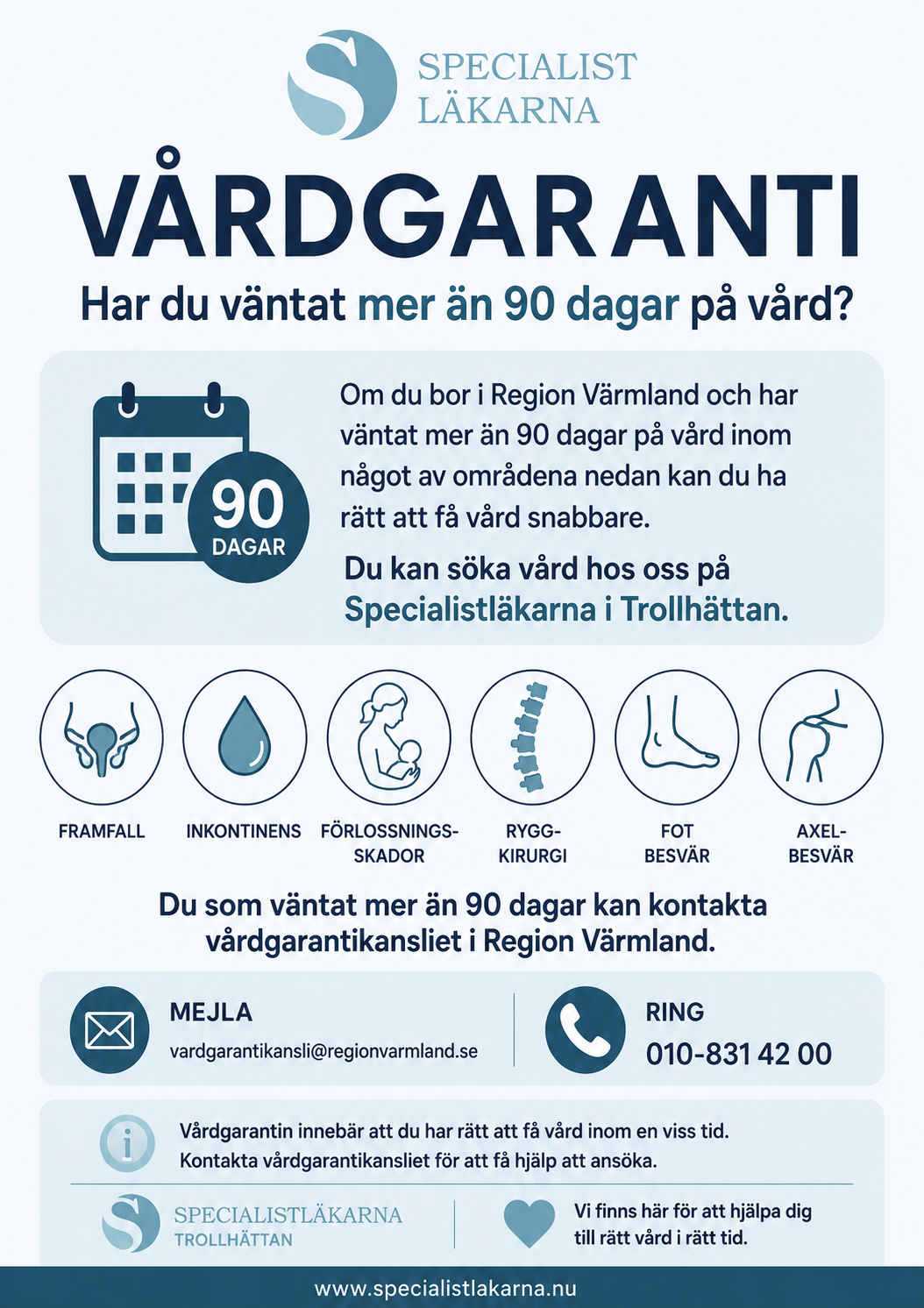 Vårdgarantin hos Specialistläkarna