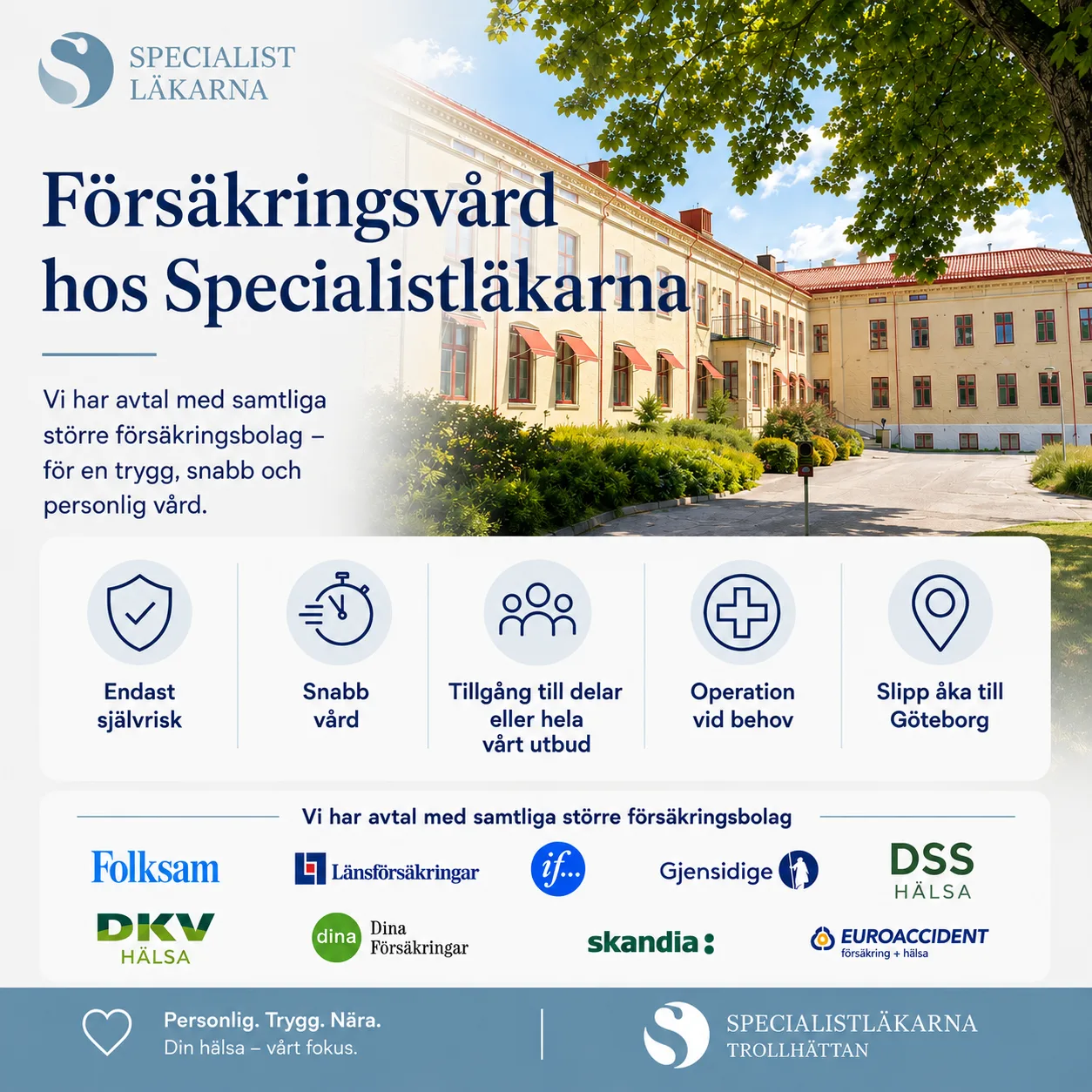 Försäkringsvård hos Specialistläkarna