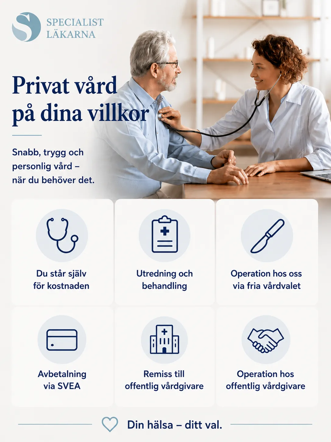 Privat vård hos Specialistläkarna
